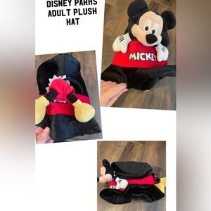 Disney parks adult plush Mickey Mouse 3-d hat euc